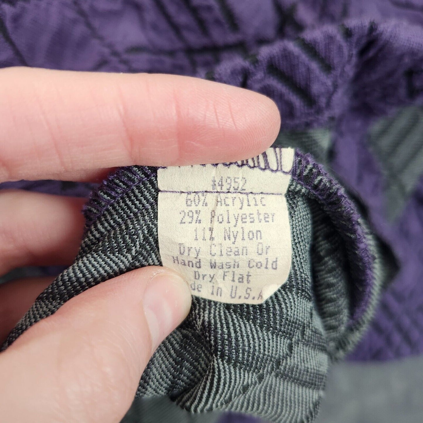 ANDRIA LIEU COLLECTION Womens Purple Button Up Coat Medium