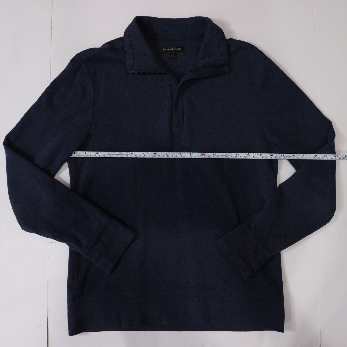 Banana Republic Mens 1/4 Zip Sweater Blue Size M