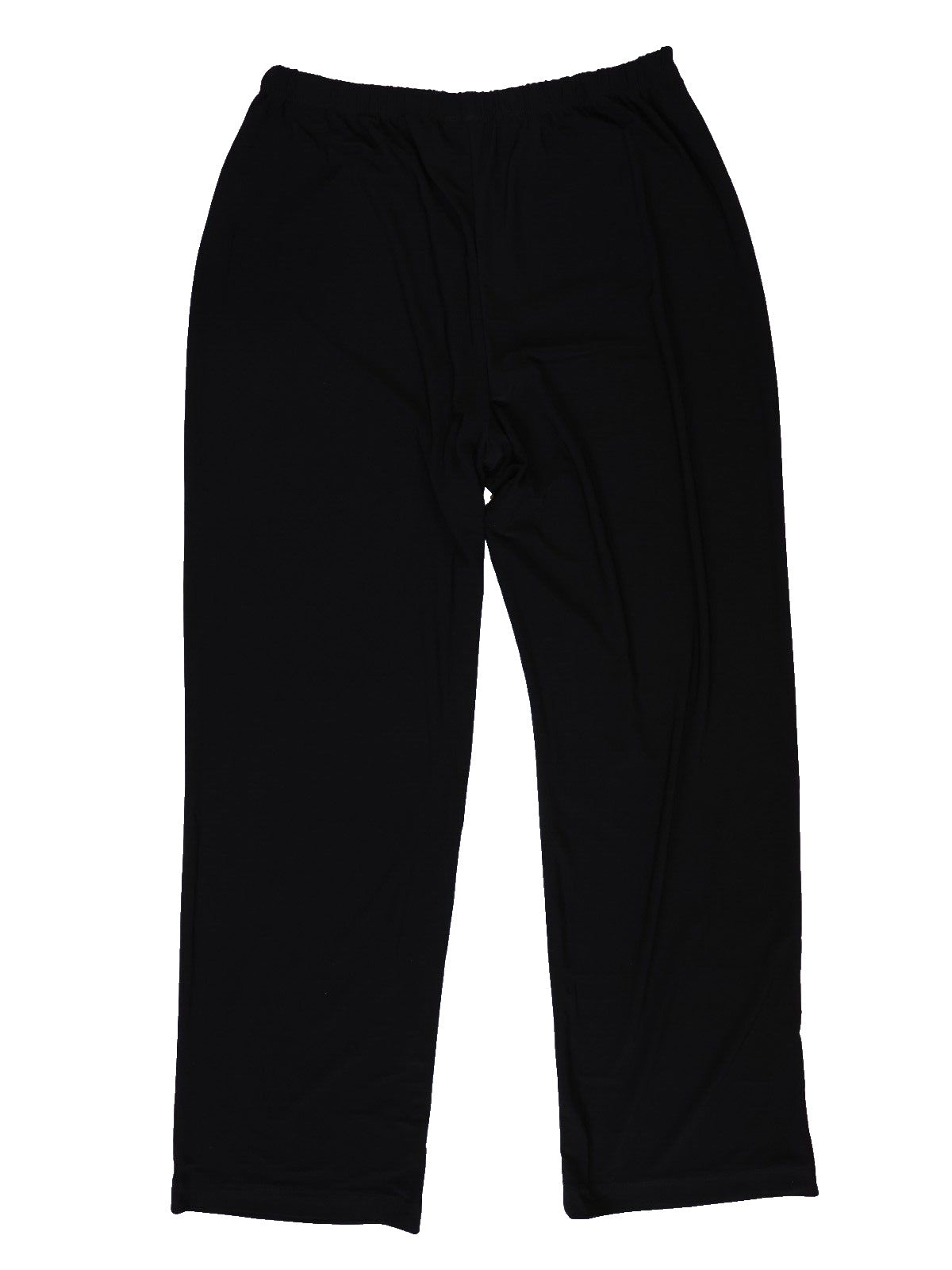 NY Collection Womens Matte Jersey Wide Leg Pants Petites Size PL, Black