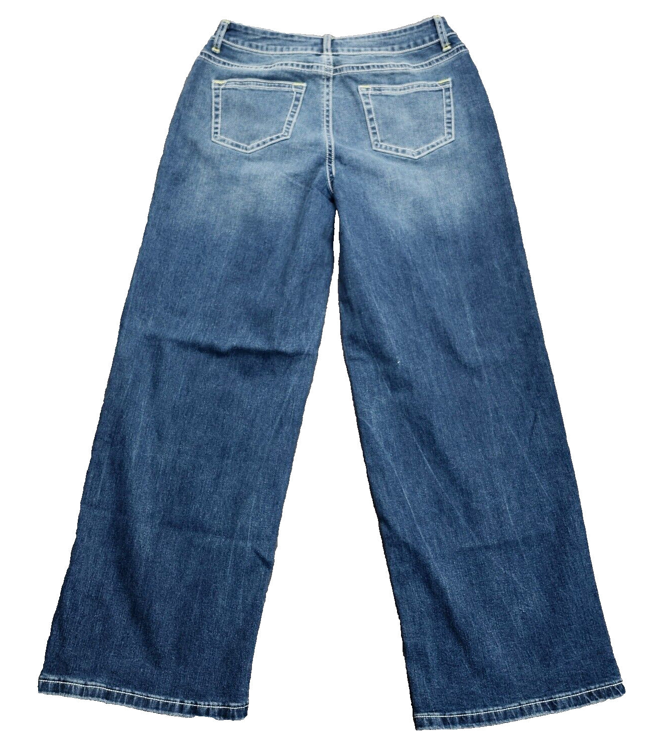 Flamingals Women's Wide Leg Jeans High Waist Vintage Style Pants Size L
