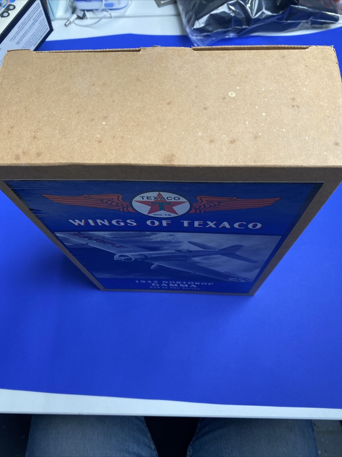 New Texaco 1932 Northrop Gamma Wings of Texaco Die-Cast Airplane Bank 2nd Series