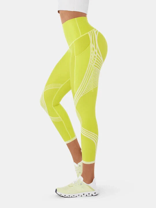 Fanka Body Sculpt Lift n Curve Leggings (with Pockets) Citron/Lemonade SM