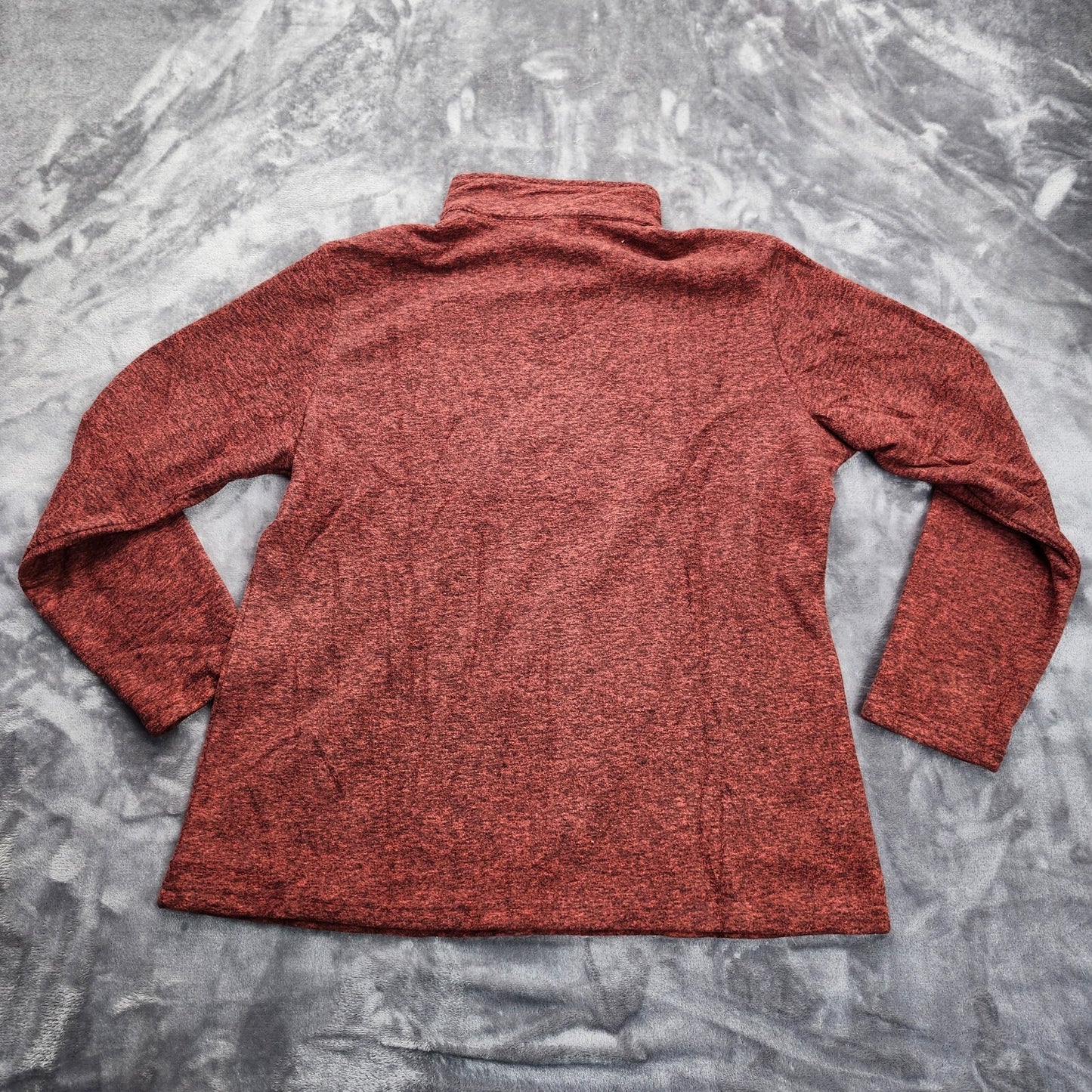 TACVASEN Women's Half Zip up Long Sleeve Sweatshirt Red X-Large