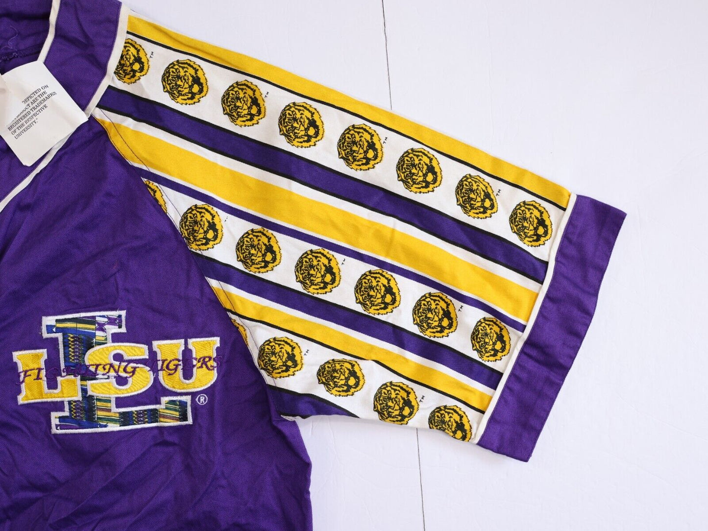 Officially Licensed LSU Button Down Jersey Sportswear Size M