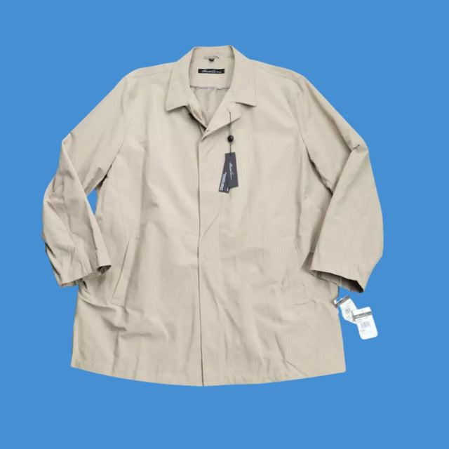 NWT Kenneth Cole New York Mens Rain Jacket Khaki 50 Regular