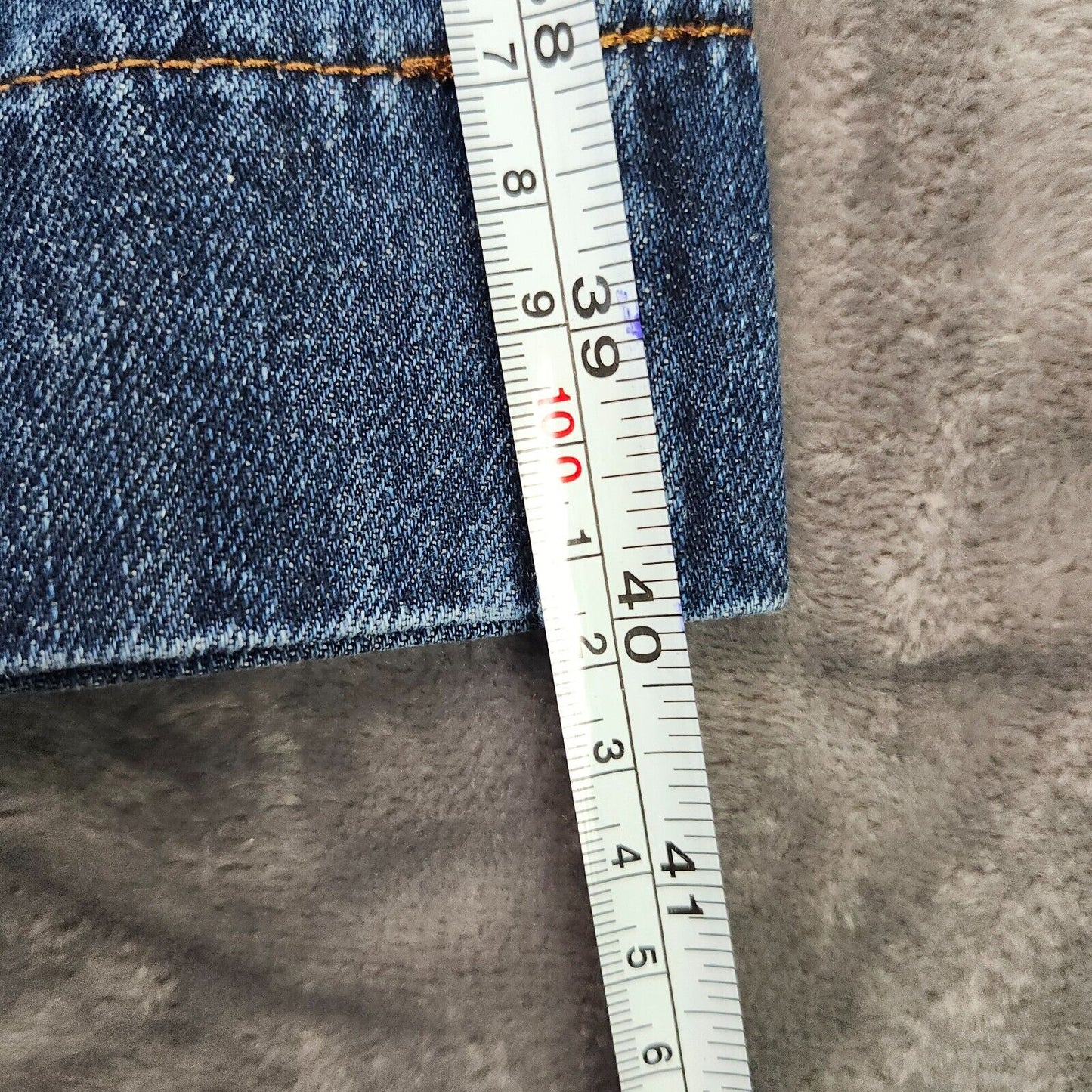 NWT Flamingals Women's Straight Wide Leg Faded Blue Jeans Size Large
