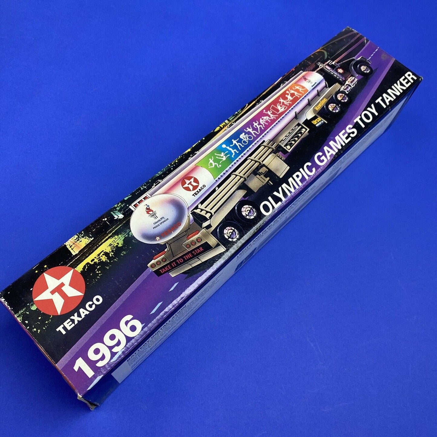 1996 TEXACO Olympic Games Toy Tanker Truck Vehicle 14.25 Inches