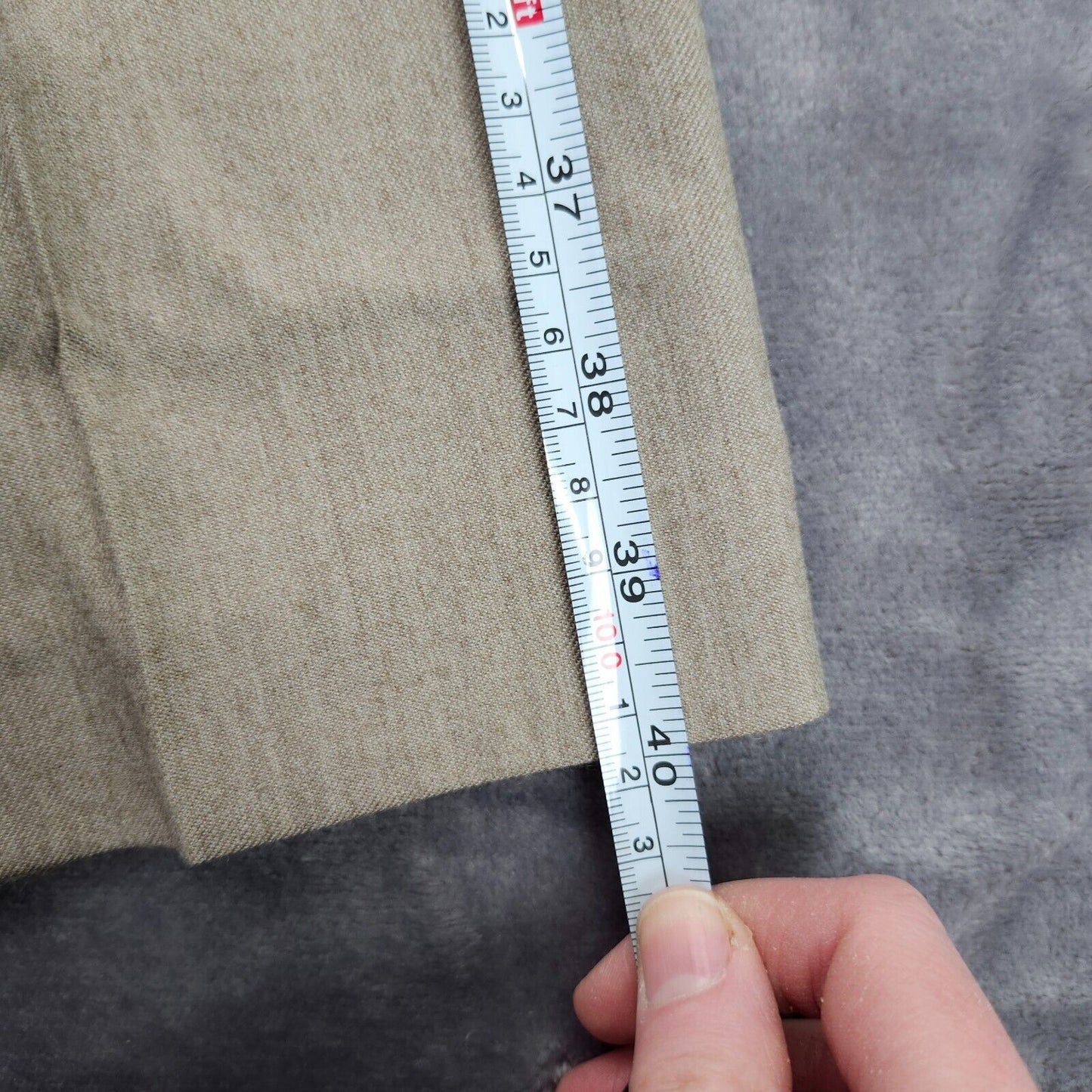 Tayion By Montee Holland Mens Classic-Fit Wool-Blend Dress Pants 36W x 30L