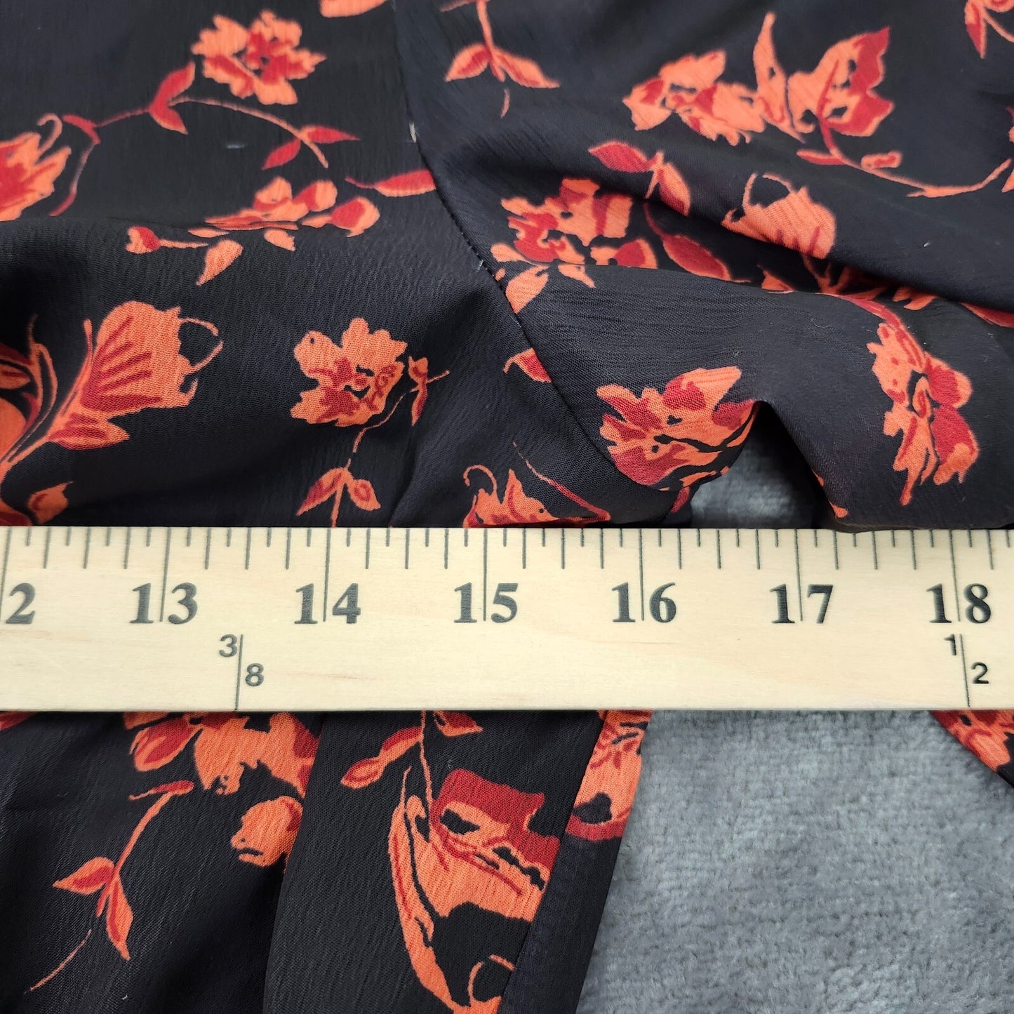 CUPSHE Floral Surplice Long Sleeve Mini Dress Size Small