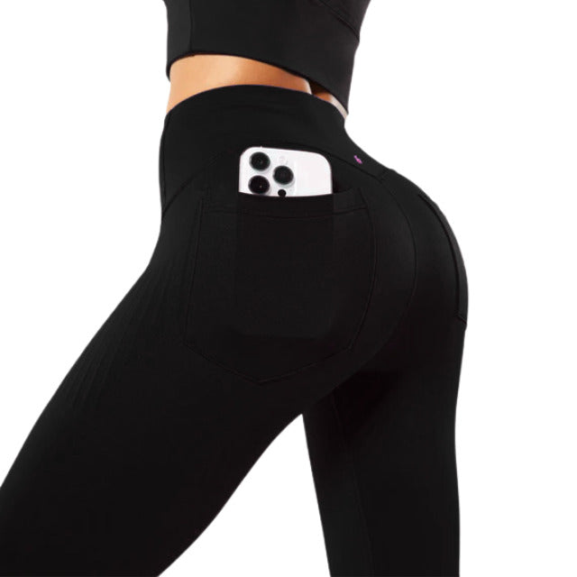 Fanka Body Sculpt Leggings (with Pockets) Black Medium