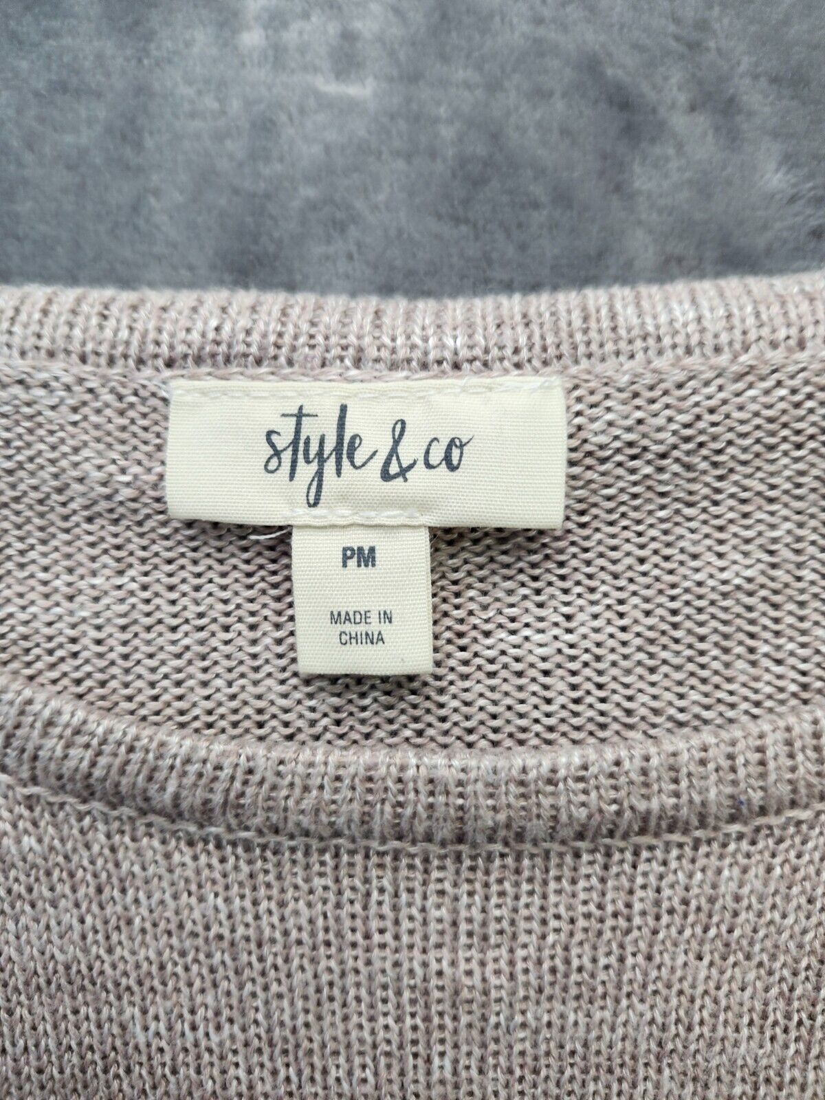 style and co knitted sweater womens size Petite Medium
