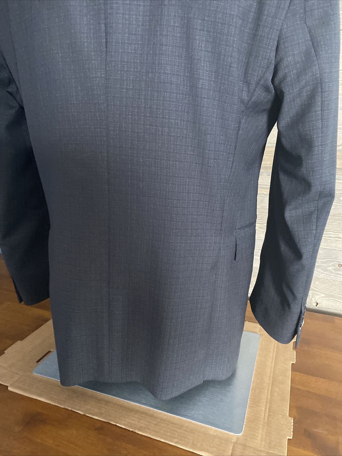 Ysl Mens Blazer (40R) Gray With Functional Surgeon Buttons