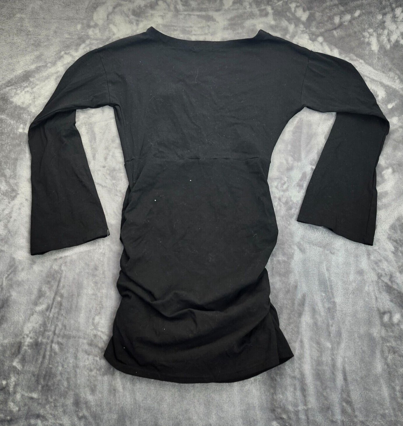 MICAS Womens Little Black Bodycon Dress with Long bell sleeves size XL