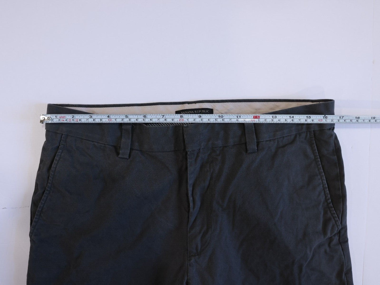 Banana Republic Alden Chino 33x34 Gray Cotton Pants