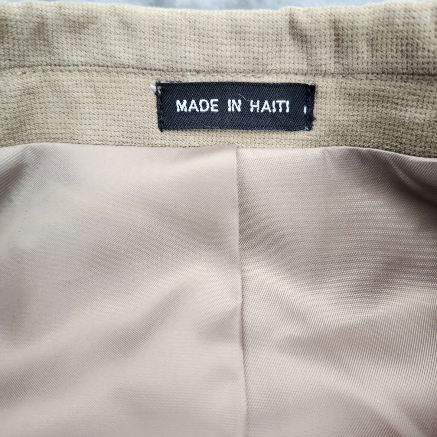 NWT Jones New York Men's 44 Long Sport Coat Blazer Corey Tan Notch Lapel