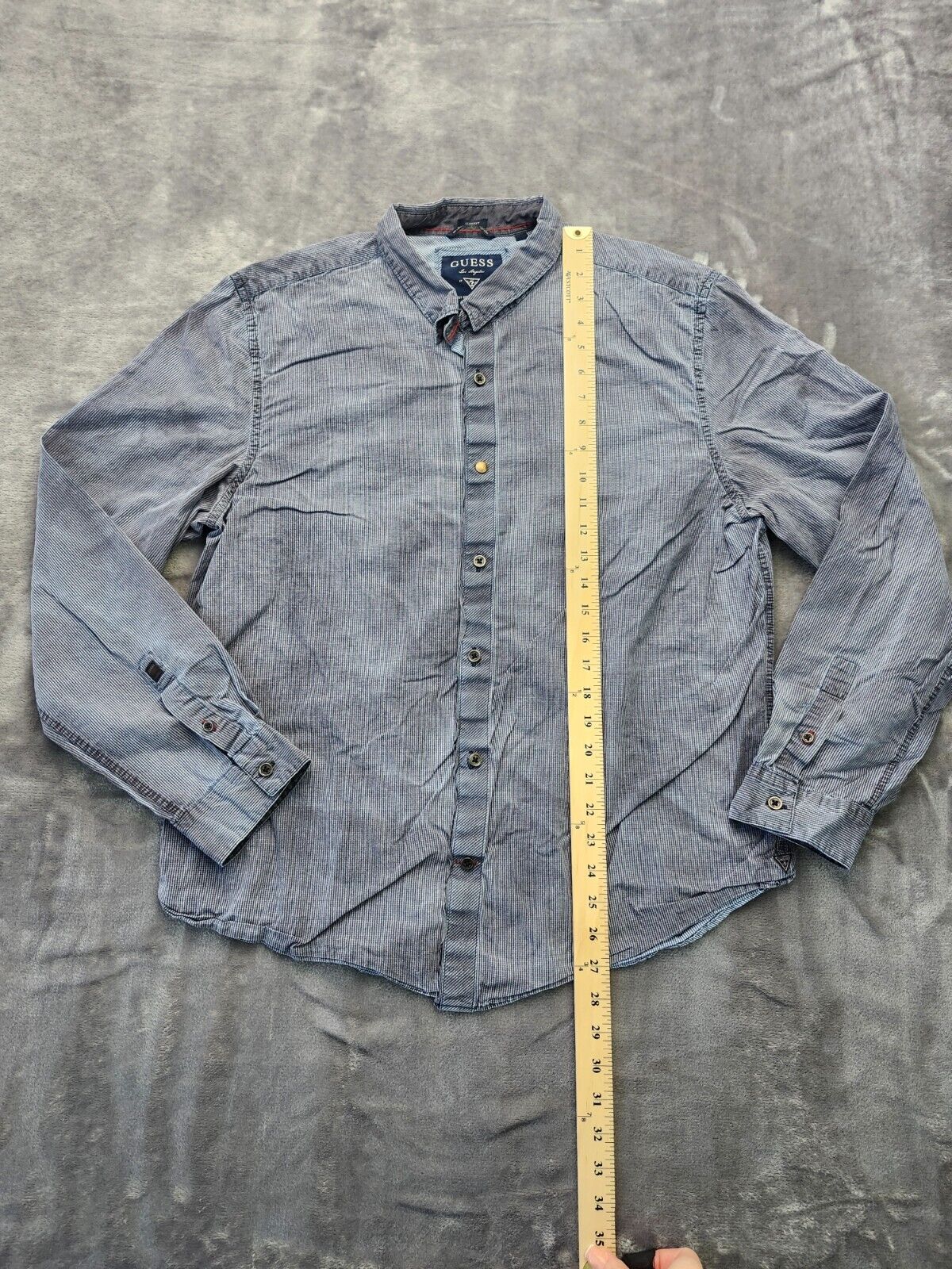 Guess Los Angeles Finest Denim and Dry Goods Dress shirt Size XL