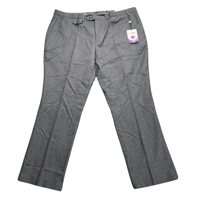 Tayion By Montee Holland Mens Classic-Fit Wool-Blend Dress Pants 40W x 32L Grey