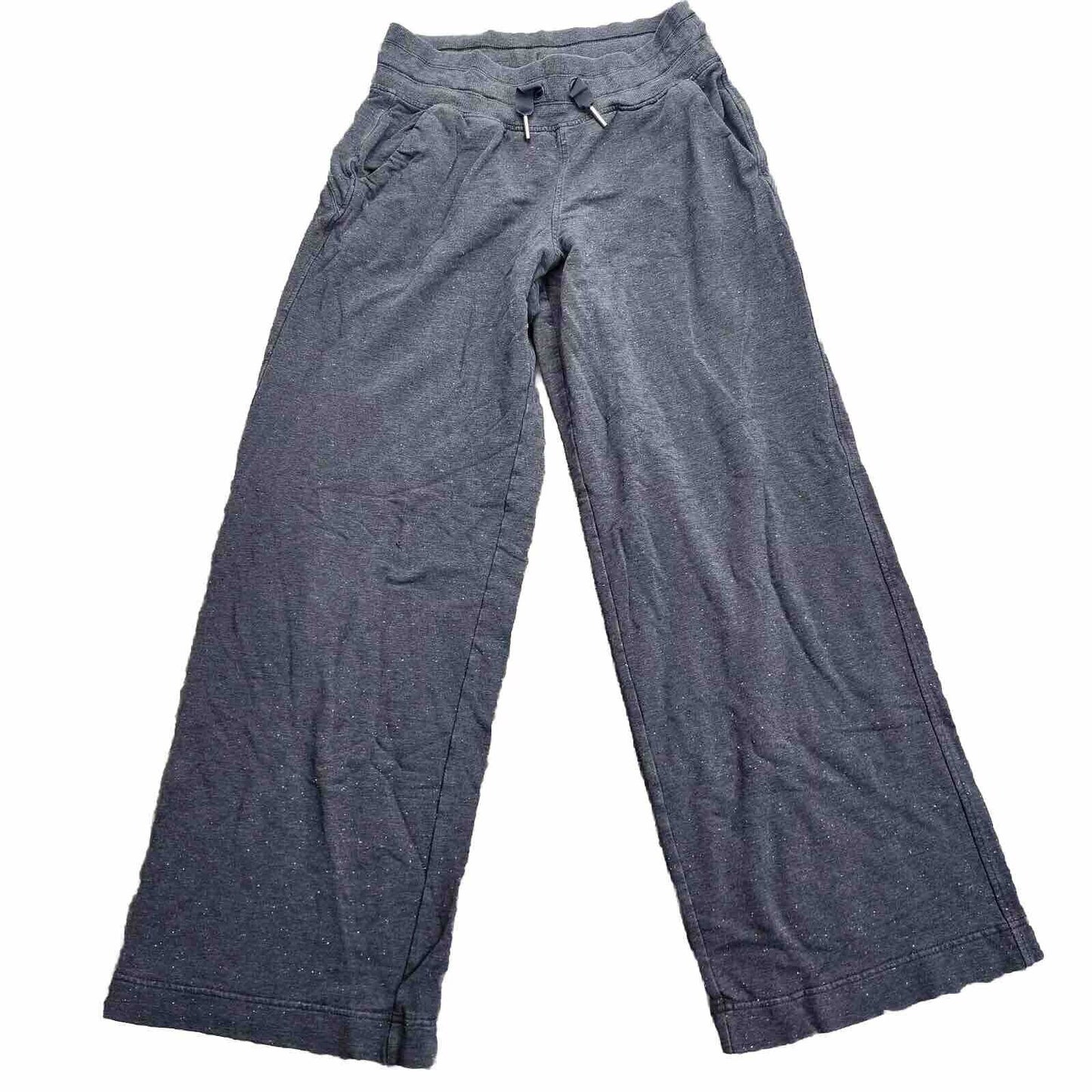 Athleta Women's Balance Pant Draw String Stretch Wide Leg Pockets, Size S Blue