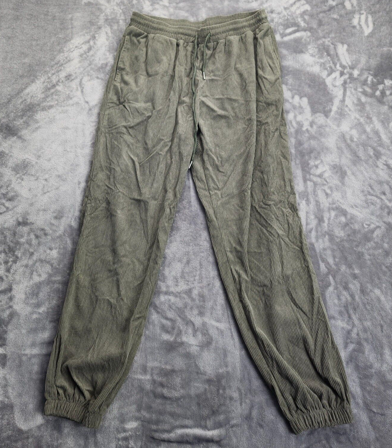Olive Green Ribbed Loungewear / Sleepwear set unisex size Medium