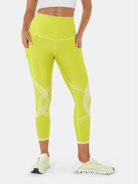 Fanka Body Sculpt Lift n Curve Leggings (with Pockets) Citron/Lemonade SM