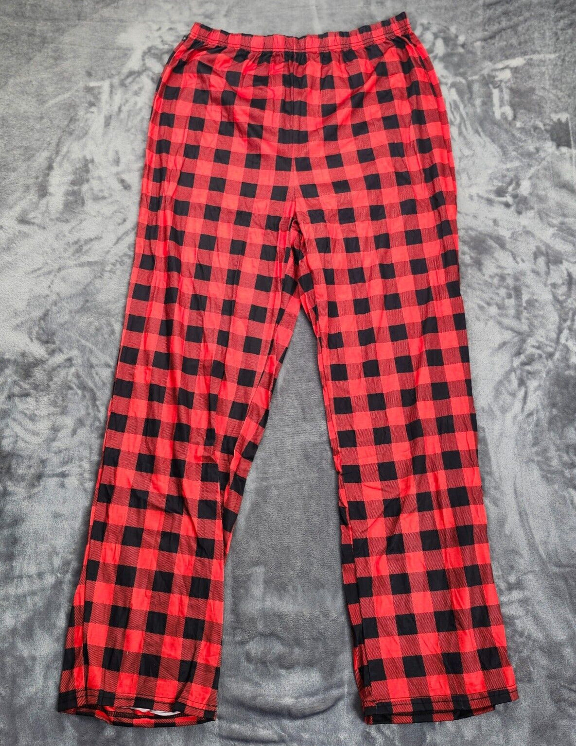 Christmas Cute Elk Reindeer Pajama Sets Classic Buffalo Plaid Jammies M