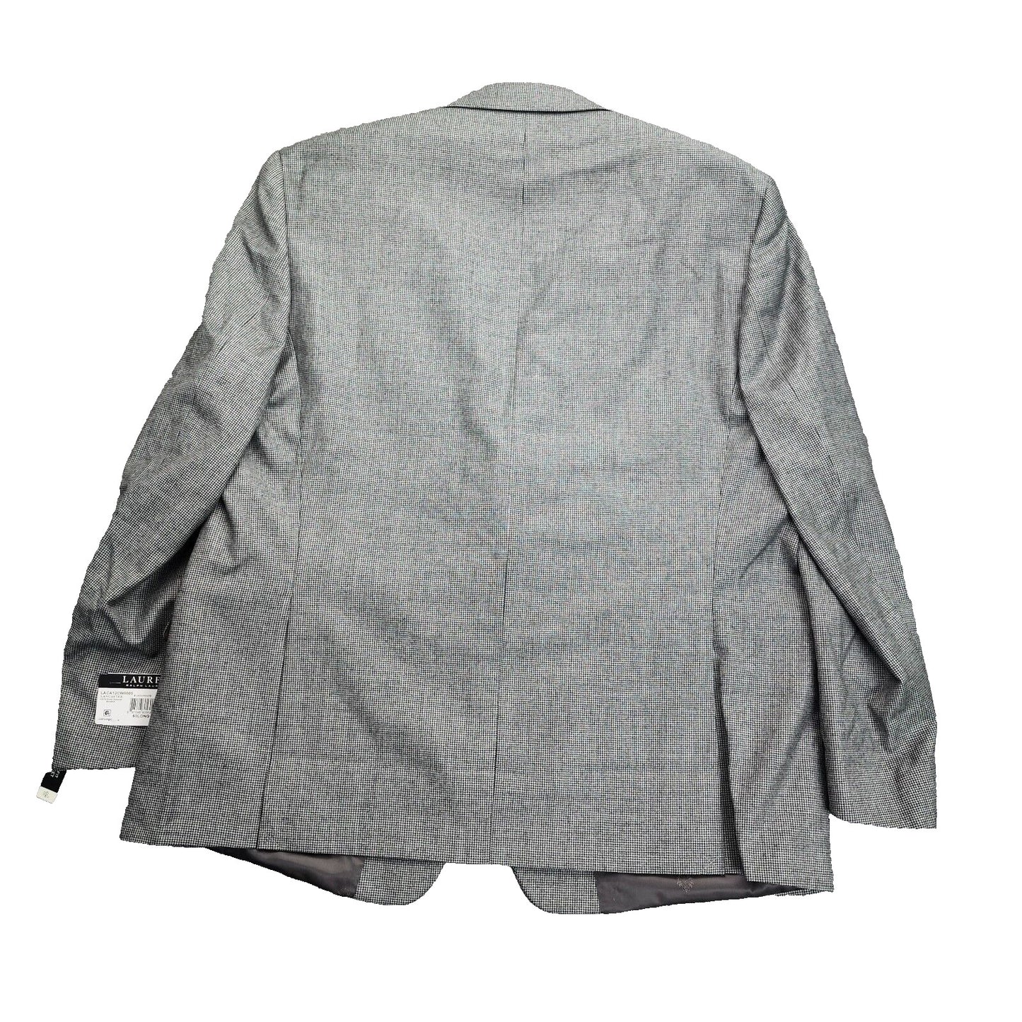 Lauren Ralph Lauren Classic-Fit Wool Suit Jacket Black/White Houndstooth 50L NWT