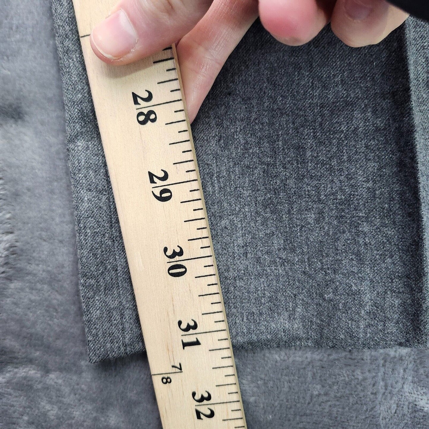 Tayion By Montee Holland Mens Classic-Fit Wool-Blend Dress Pants 40W x 32L Grey