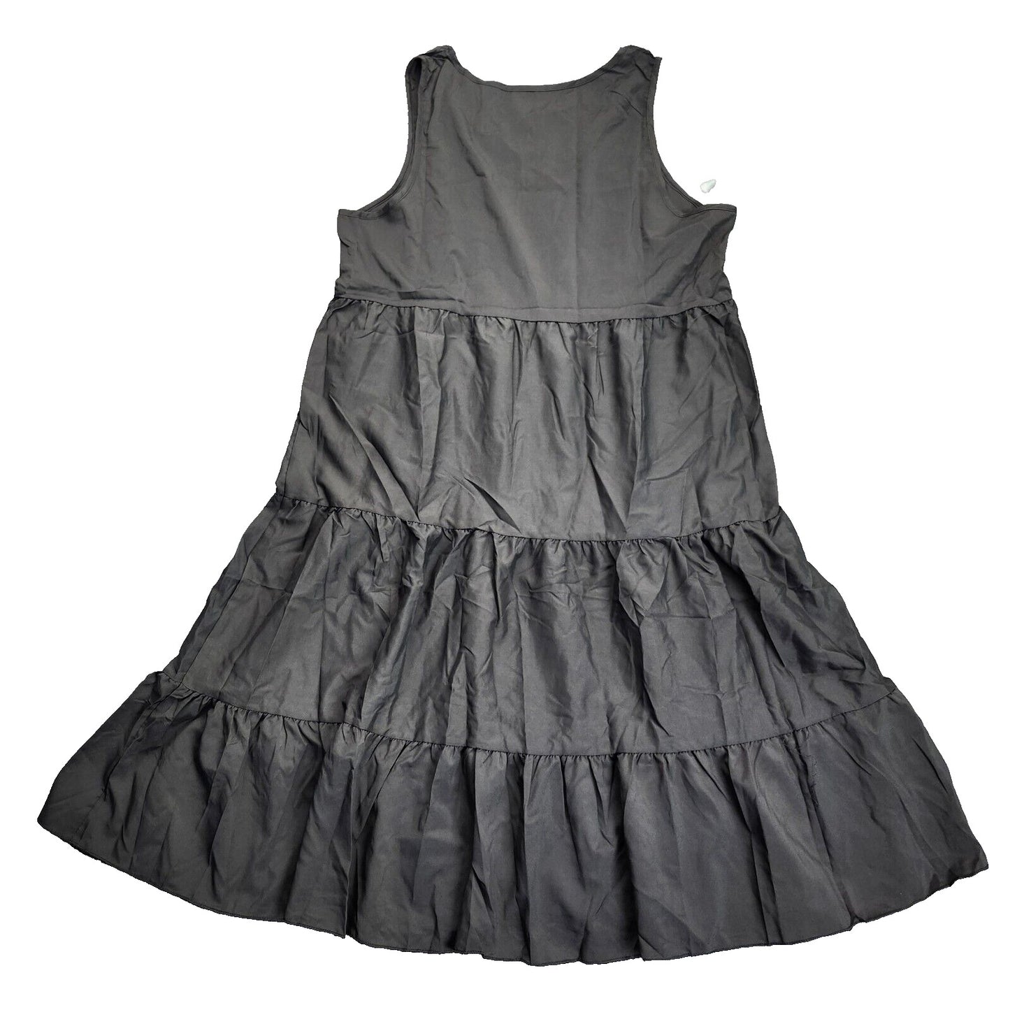 Women's Sleeveless Party Beach Dress, Fashion Holiday Summer Dress Black 2XL