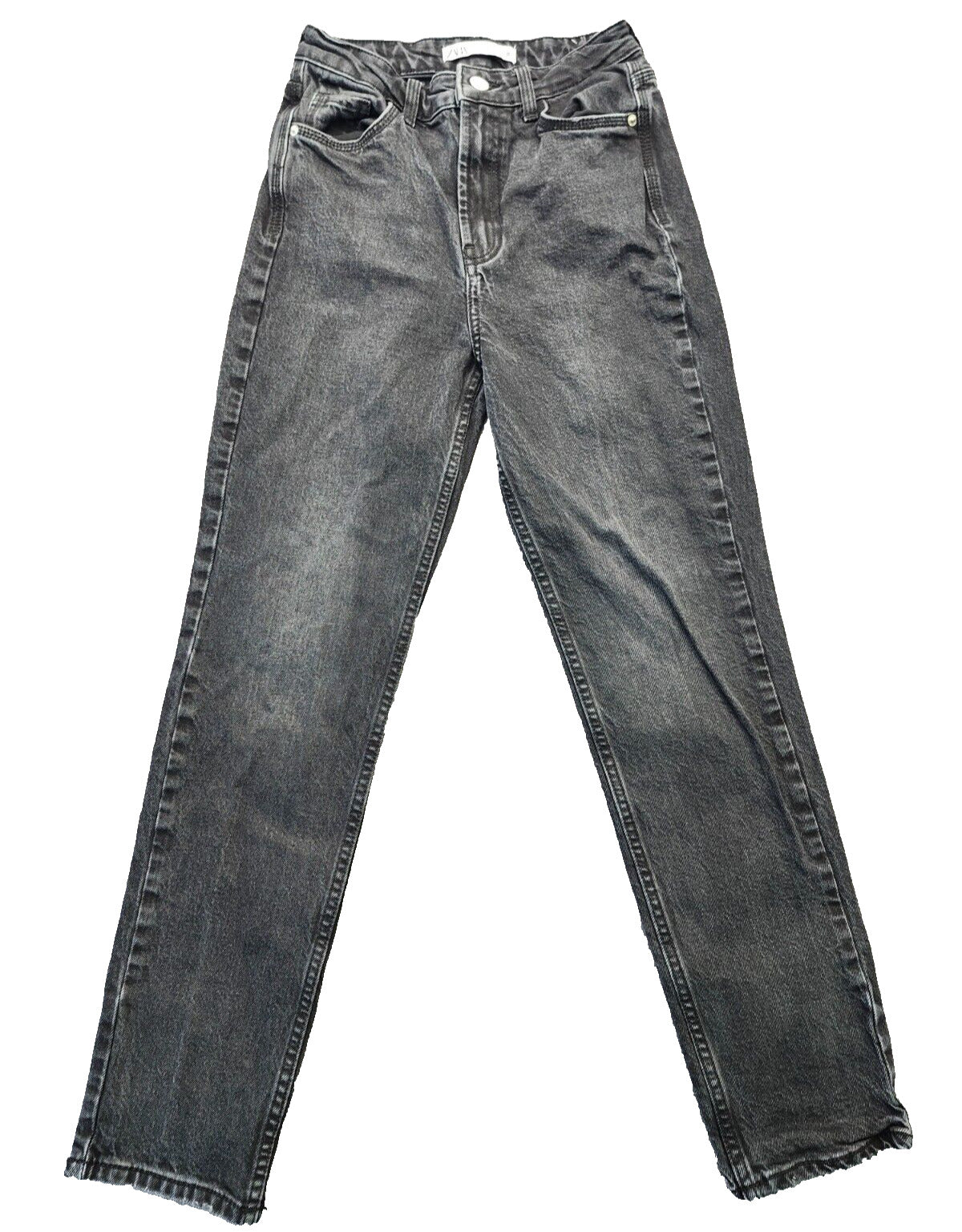 Zara Black denim Straight jeans size 2