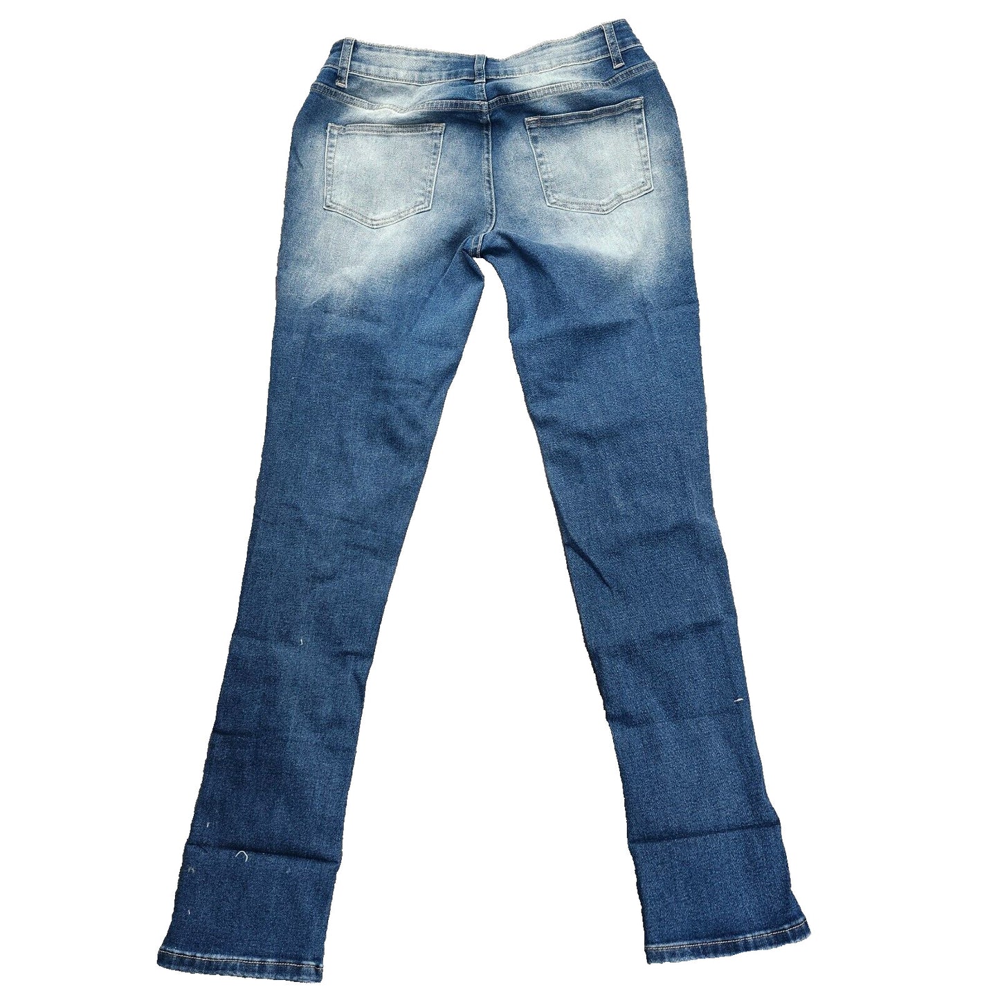 NWT Flamingals Women's Skinny Ripped Blue Jeans Size Large