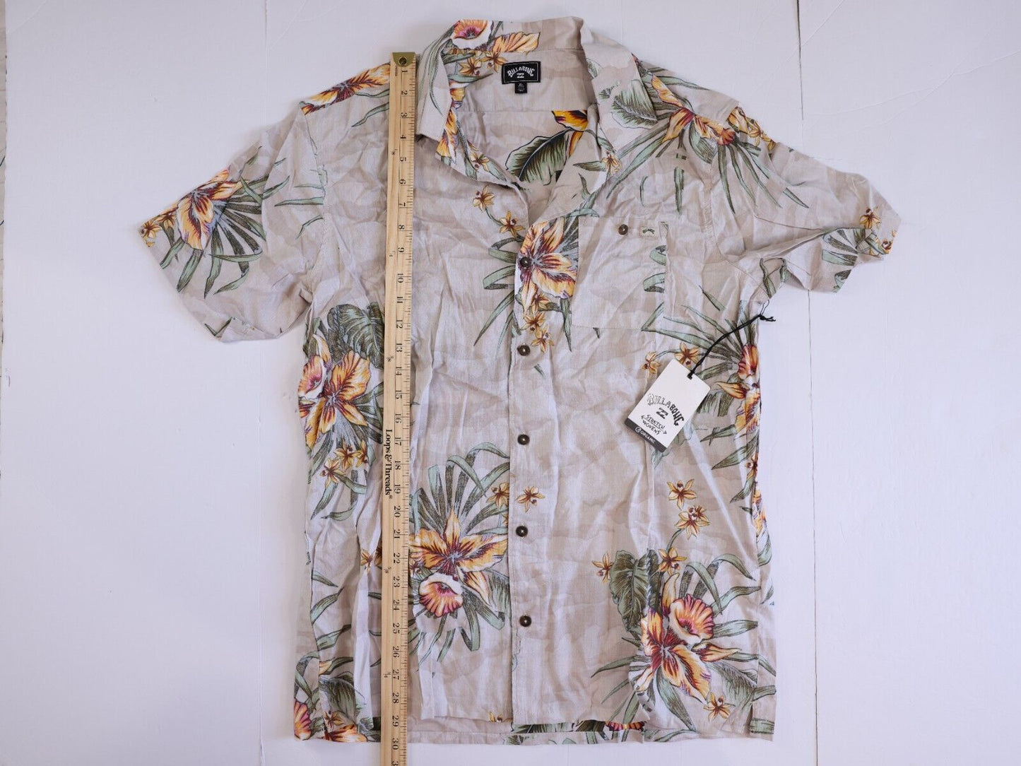 Billabong Sundays Vacay Short Sleeve Woven Stone XL