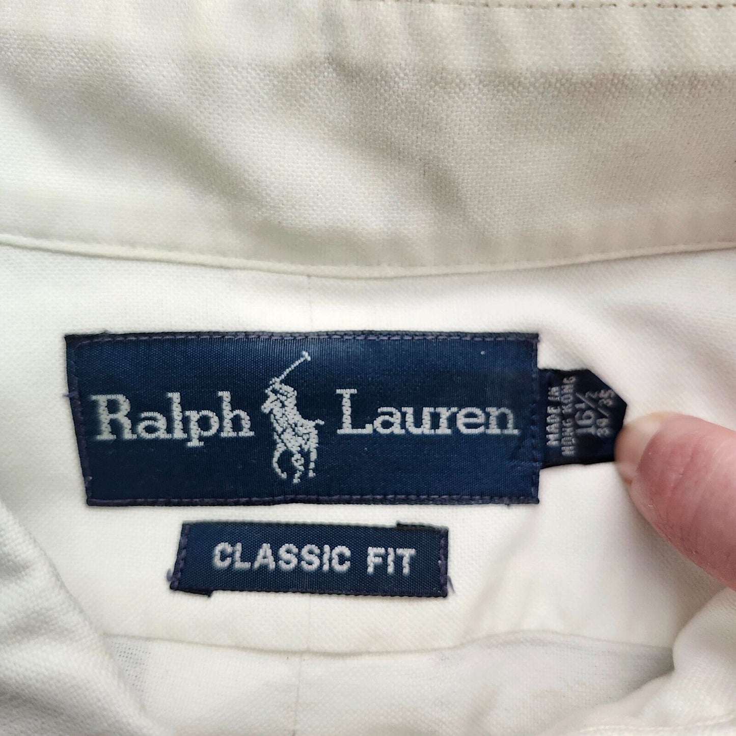Ralph Lauren CLASSIC FIT Mens Button Up Dress Shirt 16.5 35 color pony