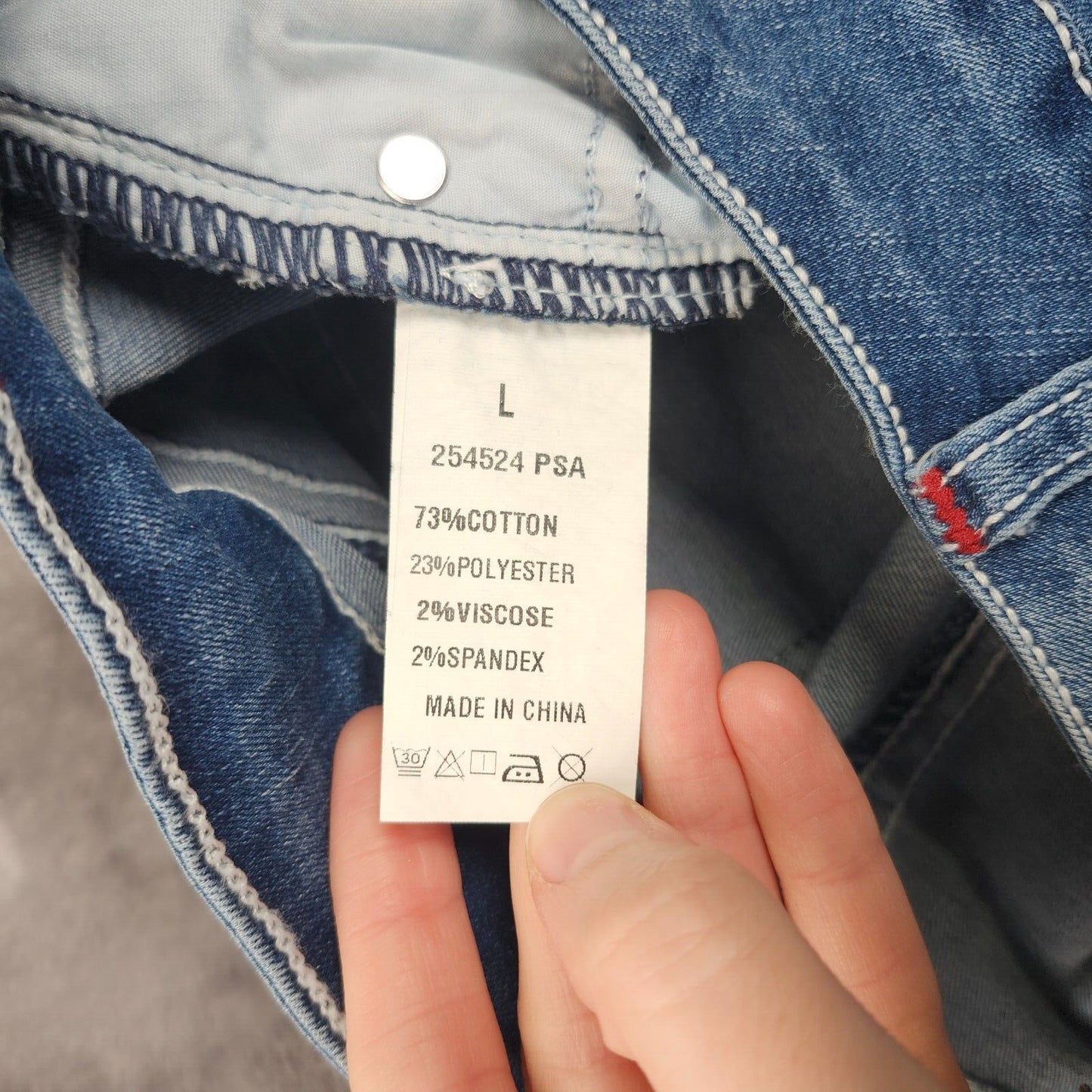 Flamingals Women's Straight Leg Faded Blue Jeans Size Large