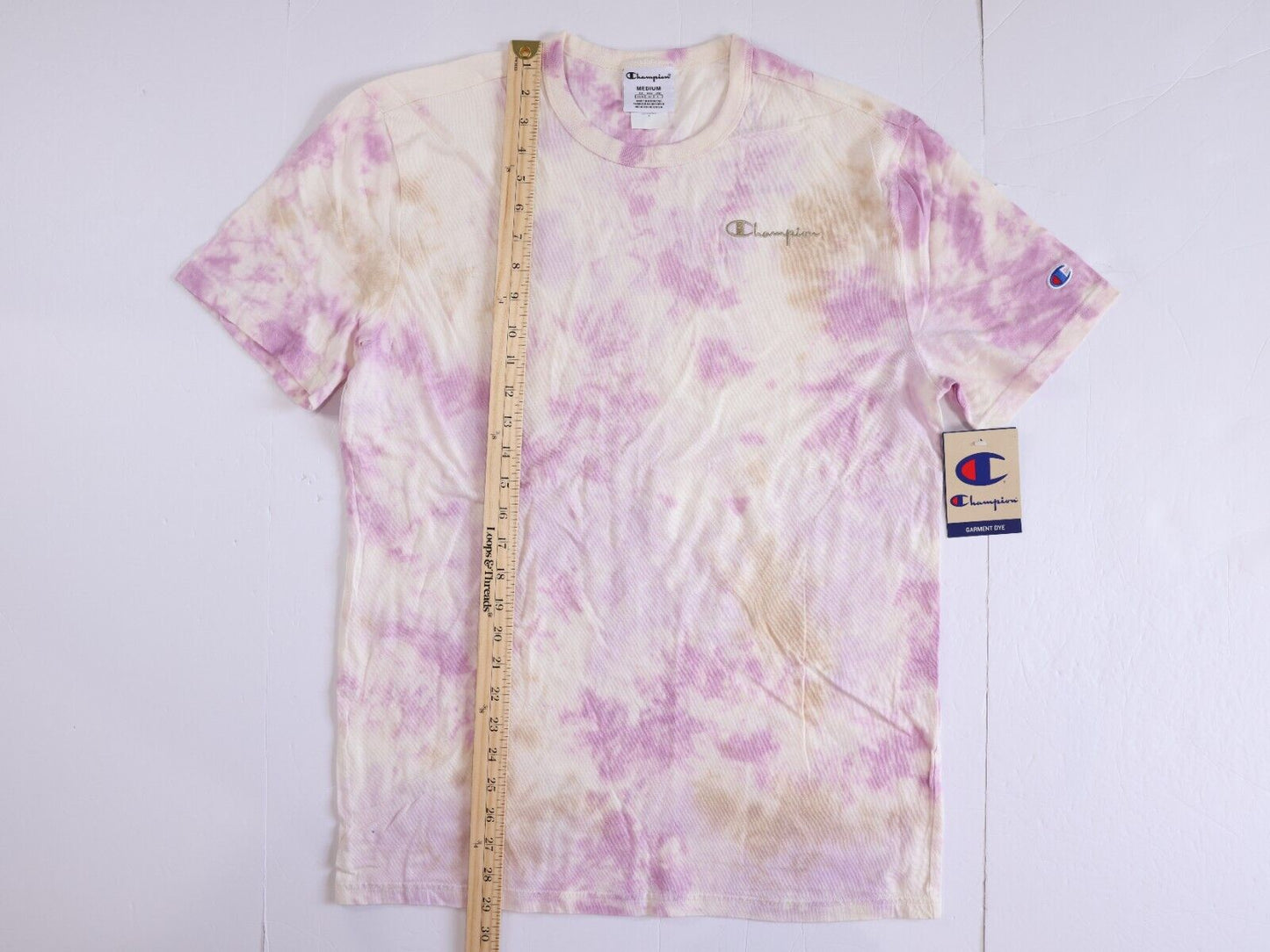 CHAMPION AUTHENTIC ACTIVEWEAR T Shirt Mens Size M Tye Dye