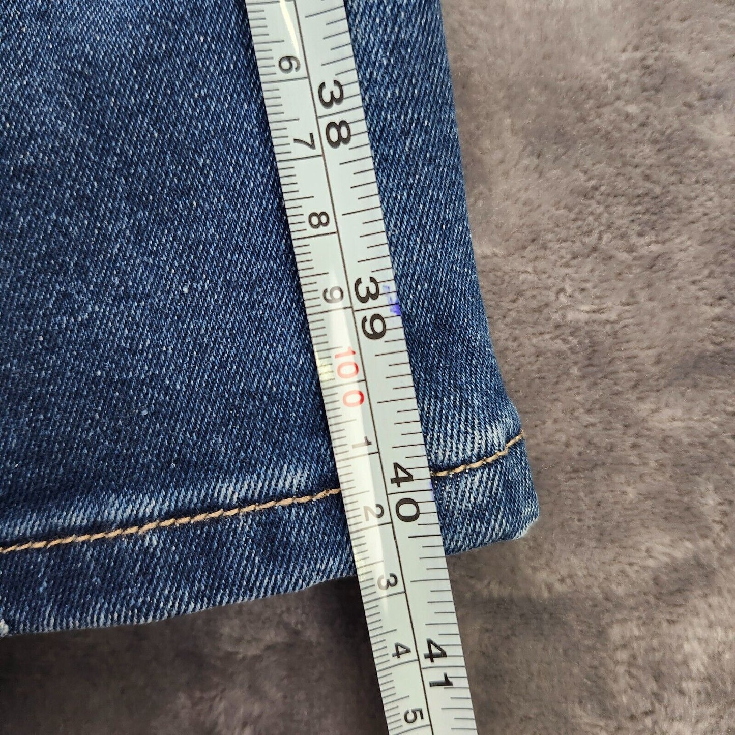 NWT Flamingals Women's Skinny Ripped Blue Jeans Size Large