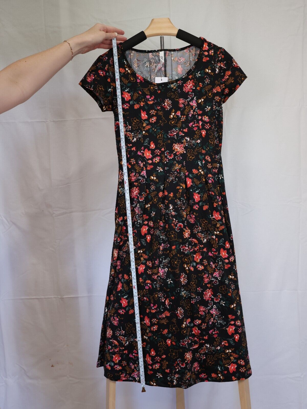 NY Collection Petite Printed Dress Short Sleeve Above The Knee Petite XS