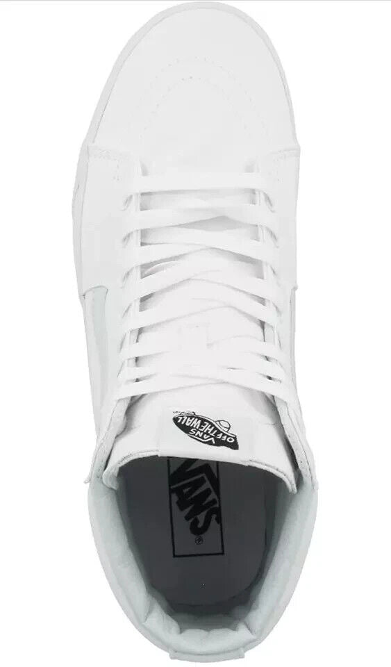 Vans SK8-HI VN000D5IW001 Men's True White Skateboarding Shoes Size 13