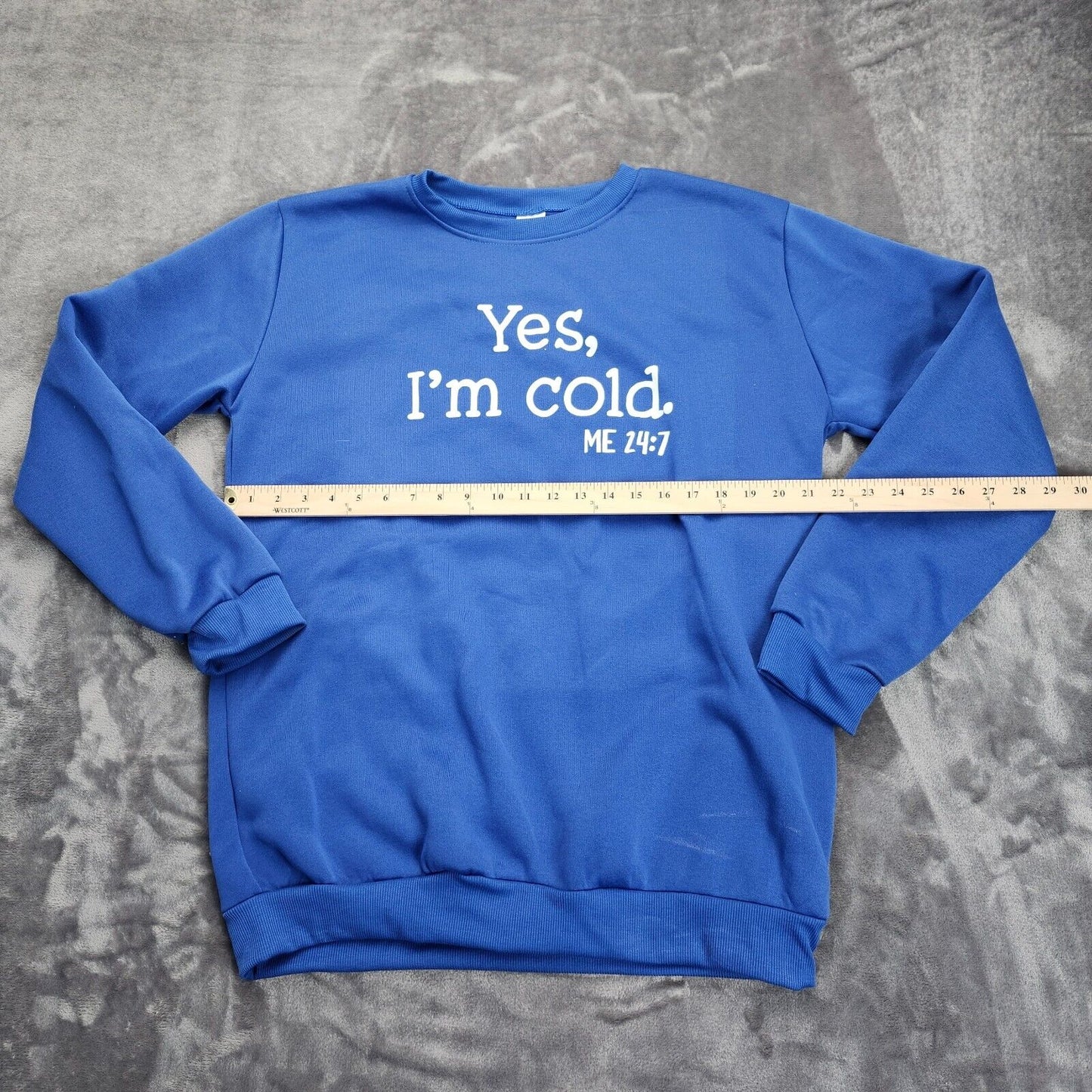 Yes I'm Cold Me 24:7 Sweatshirt for Women Shirt Funny Graphic Pullovers Top 3XL