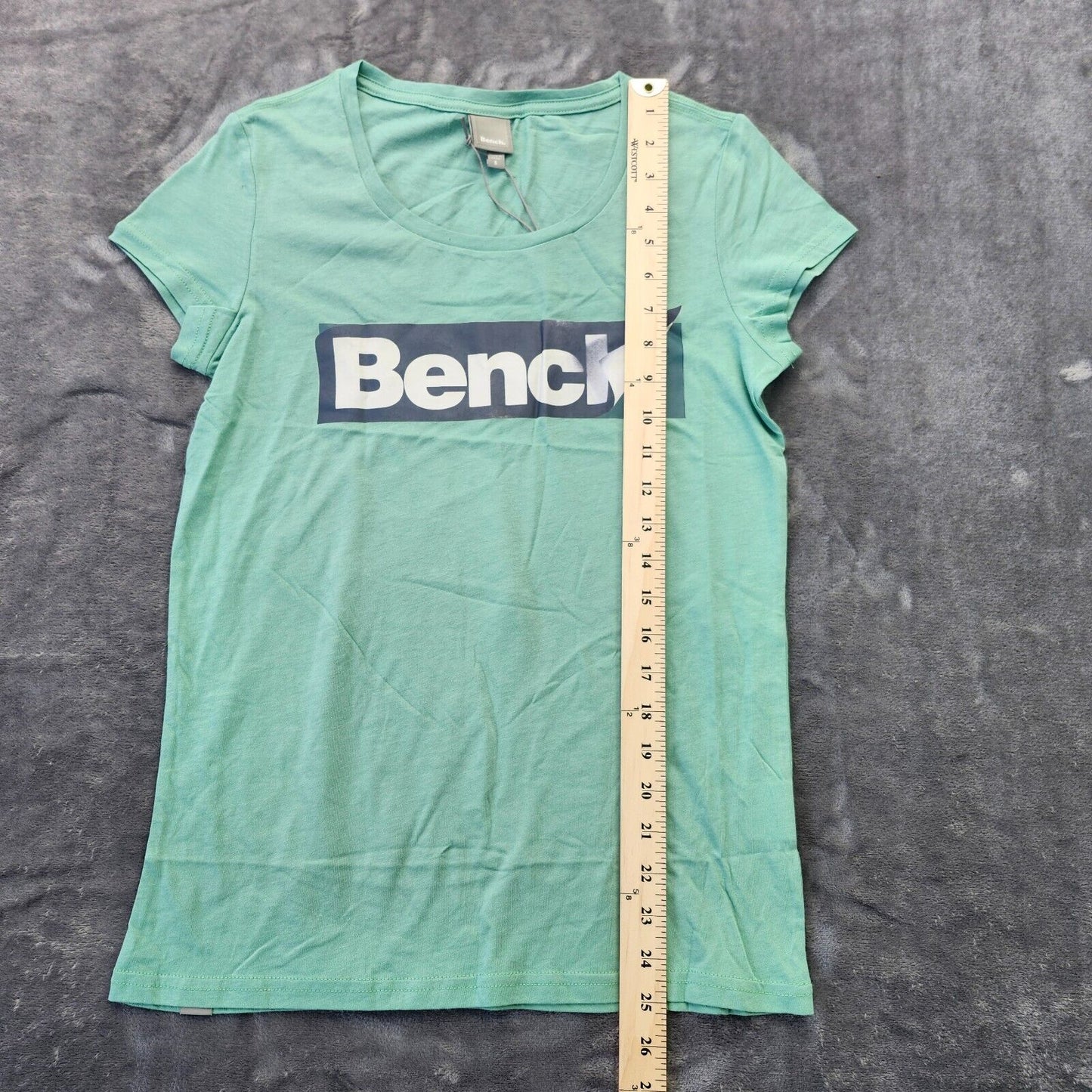 Bench Urban Wear Womens T-Shirt Size Small Blue/Green