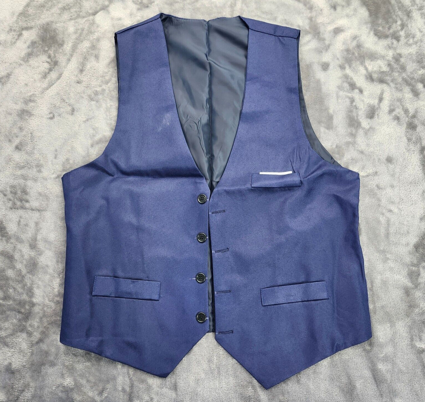 3 Piece Slim Fit Suit Set Men's Fashion Suit Set with Jacket, Vest, & Pants L