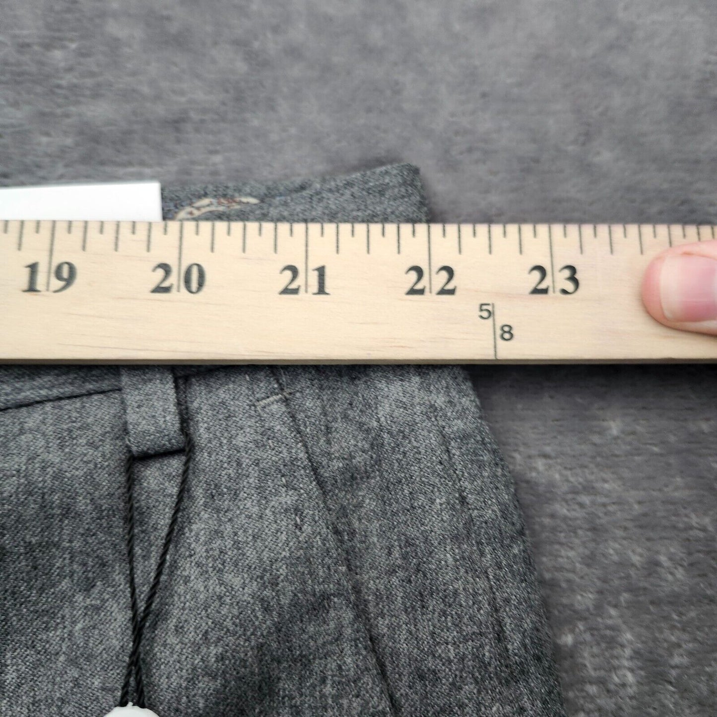 Tayion By Montee Holland Mens Classic-Fit Wool-Blend Dress Pants 44W x 30L Grey