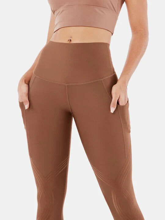 Fanka Body Sculpt Lift n Curve Leggings (with Pockets) Clove Small Full Length