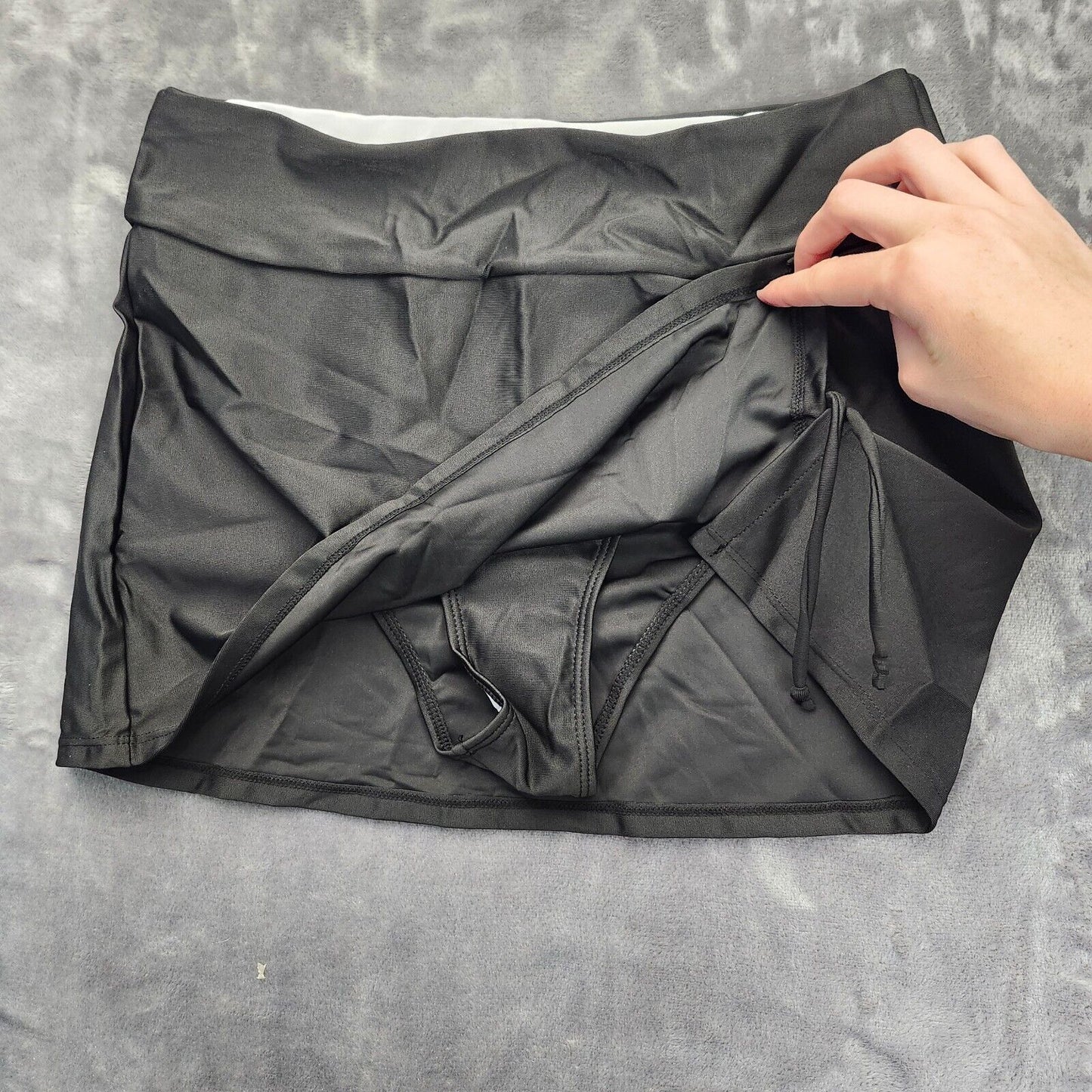 Womens Swim wear skirt Black Size Large
