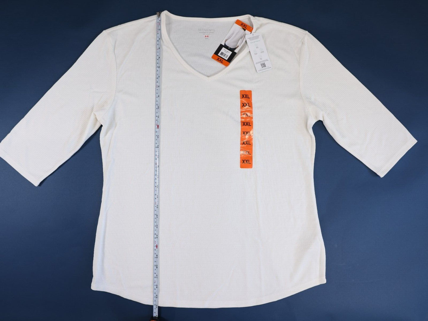 Secments Made in Canada Womens Long Sleeve Shirt XXL White