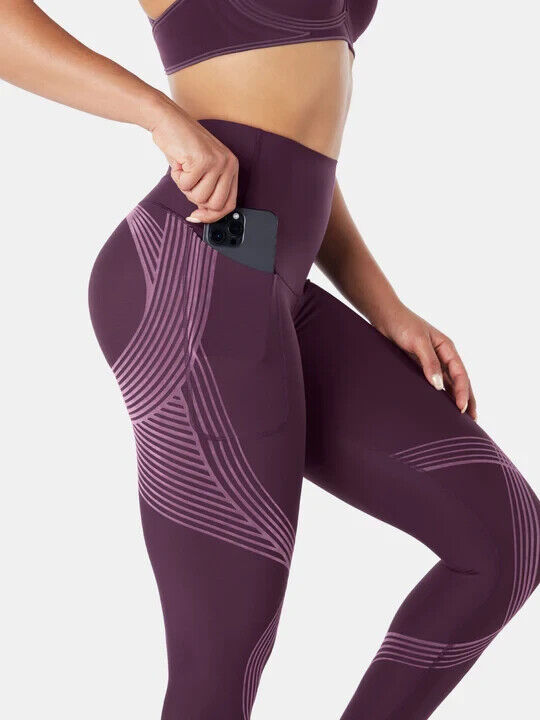Fanka Body Sculpt Side Pocket Leggings Midnight/Crushed Plum XL