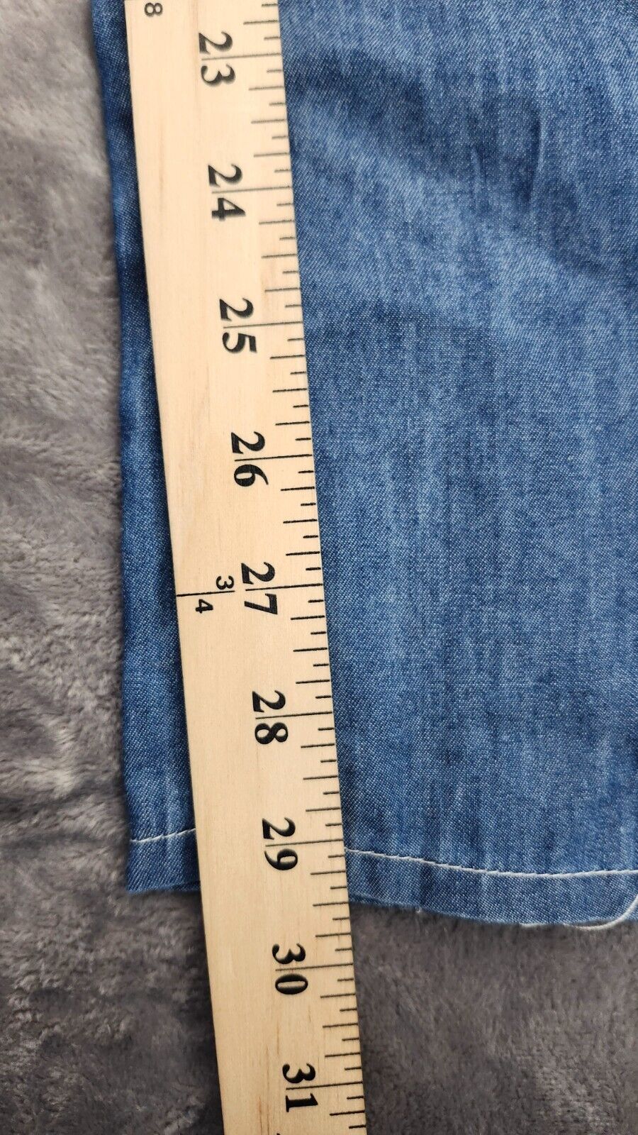 Women's Shirred Tube Wide Leg Denim Jumpsuit Size Small