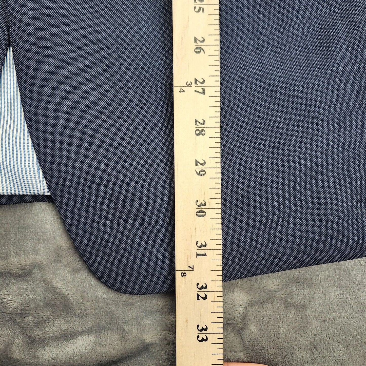NWoT Tommy Hilfiger Navy Suit Jacket Notch Lapel 2 Button 44 Regular 100% Wool