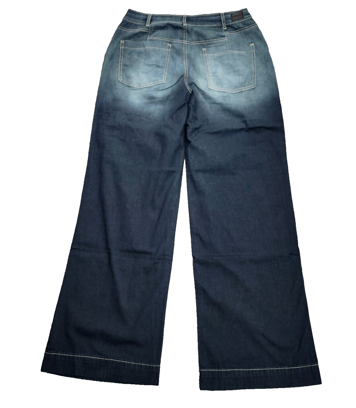 Flamingals Women's Pocket Wide Leg Jeans High Waist Vintage Pants Size L