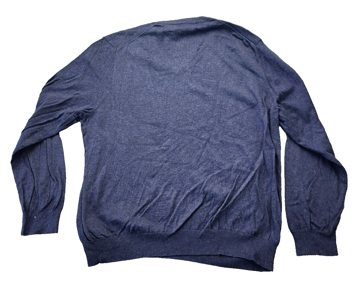 Brooks Brothers Men Sweater Crew Neck 100% Supima Cotton Blue Size XXL