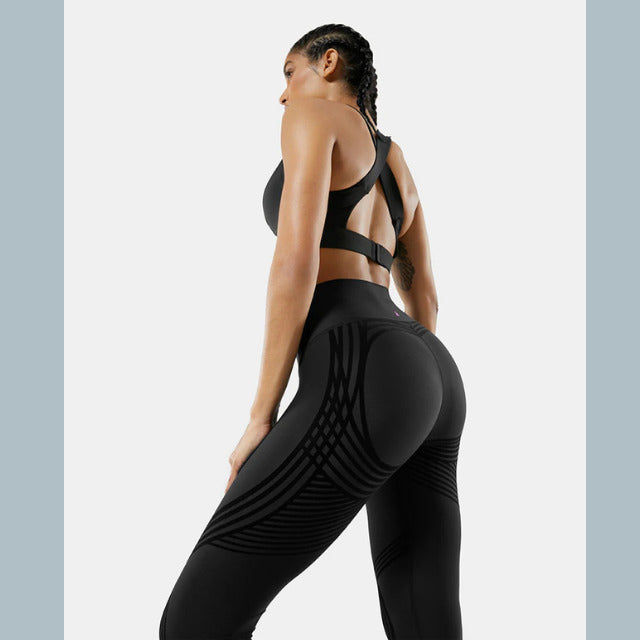 Fanka Women's Compression Lift & Curve 7/8 Leggings with Tummy Control sz Small